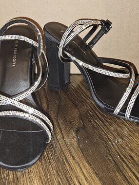 Women's High Heel Strap Shoes - Size 7